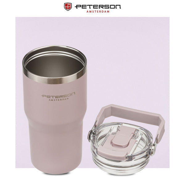 Peterson termo puodelis iš nerūdijančio plieno, 600 ml, šviesiai violetinis