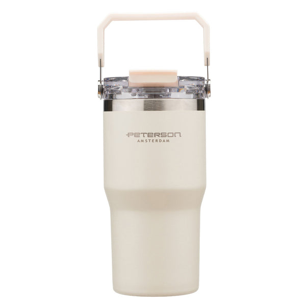 Peterson termo puodelis iš nerūdijančio plieno, 600 ml, su rankenėle