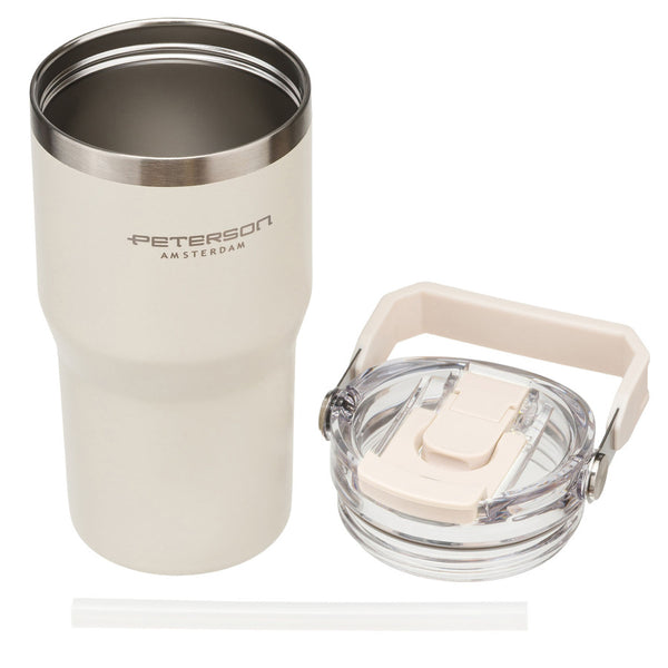 Peterson termo puodelis iš nerūdijančio plieno, 600 ml, su rankenėle