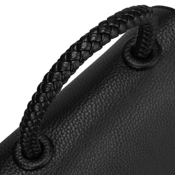 Maža moteriška „Peterson“ crossbody rankinė iš ekologiškos odos, juoda D45