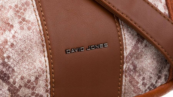 Moteriška „David Jones“ rankinė per petį iš ekologiškos odos, ruda D2