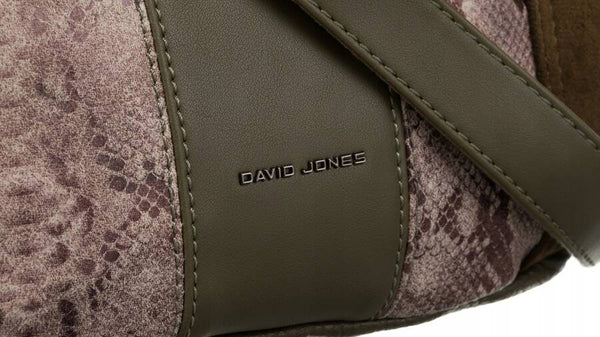 Moteriška „David Jones“ rankinė per petį iš ekologiškos odos, khaki D4