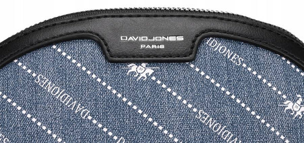 Moteriška „David Jones“ rankinė per petį iš ekologiškos odos, džinso imitacija, mėlyna D25