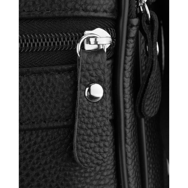 Vyriška natūralios odos rankinė per petį „Rovicky“, juoda