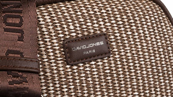 Moteriška maža „David Jones“ rankinė per petį iš ekologiškos odos, ruda D16