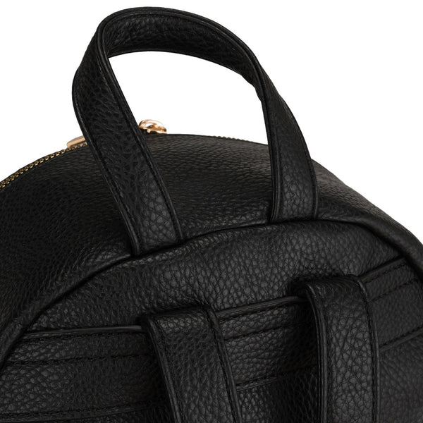 Peterson moteriška maža miesto kuprinė–rankinė 2in1 per petį, juoda, iš ekologiškos odos D92