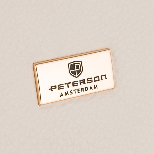Peterson moteriška maža miesto kuprinė–rankinė 2in1, dygsniuota, smėlio spalvos, iš ekologiškos odos D54