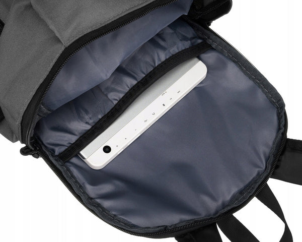 Maža poliesterinė turistinė kuprinė „Peterson“, pilka K4