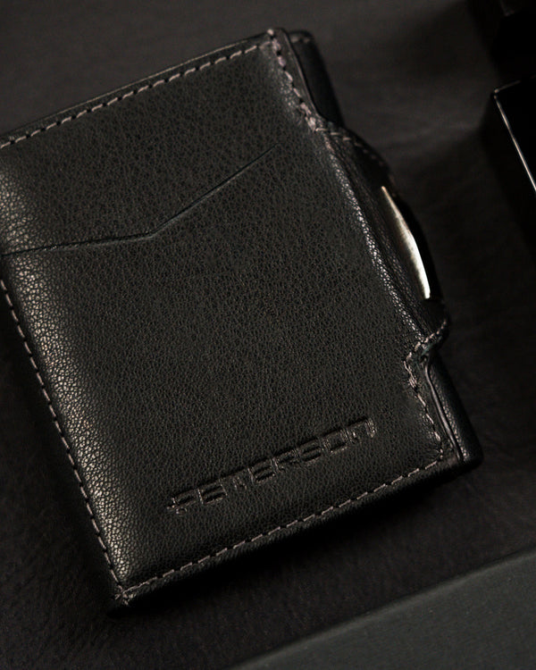 Vyriška piniginė Peterson, juoda, odinė