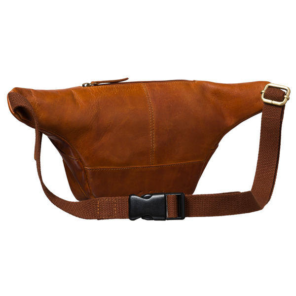 Peterson vyriška maža odinė juosmens ir per petį nešiojama rankinė (crossbody), ruda RT7
