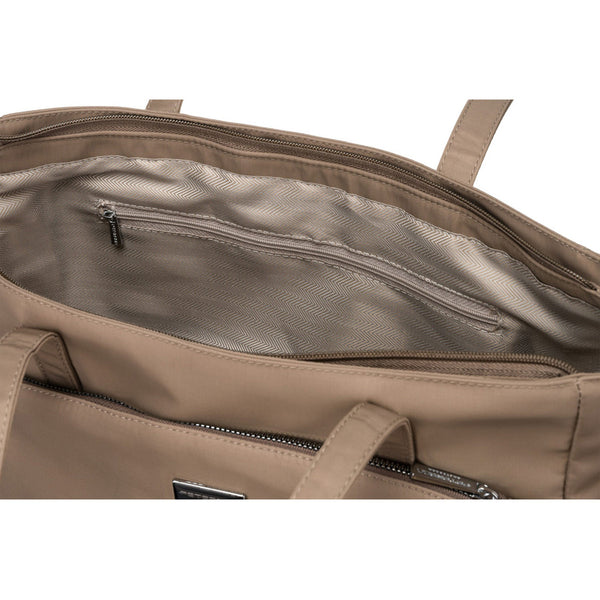 Peterson moteriška miesto shopper tipo rankinė su šonine kišenėle, smėlio, dirbtinė oda RM11