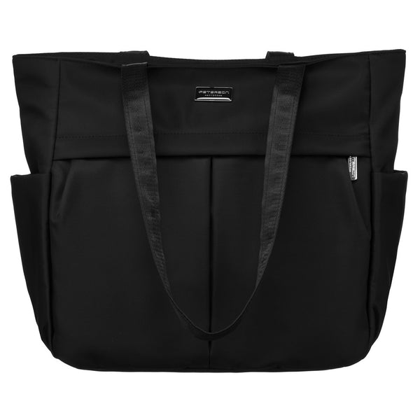 Moteriška „Peterson“ shopper tipo rankinė A4 formato, juoda, iš dirbtinės odos RM2