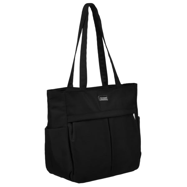 Moteriška „Peterson“ shopper tipo rankinė A4 formato, juoda, iš dirbtinės odos RM2