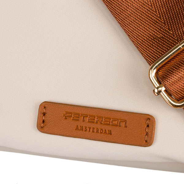 Moteriška „Peterson“ nailoninė rankinė, ruda–smėlio spalvos RP45