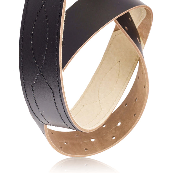 Vyriškas odinis diržas Stevens Army, juodas D40