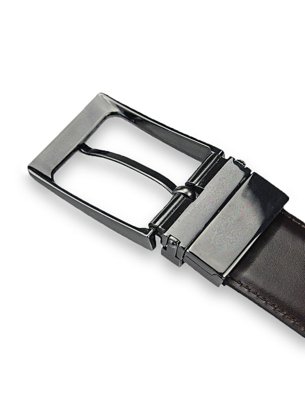 Vyriškas diržas Pierre Cardin 115cm, juodas/rudas