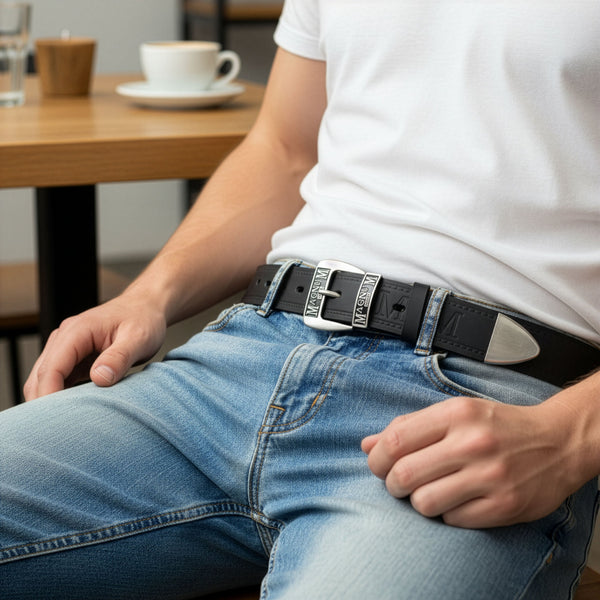 Vyriškas odinis diržas MagnuM by Stevens D55