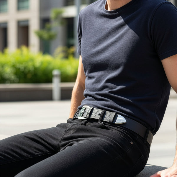 Vyriškas odinis diržas MagnuM by Stevens D55