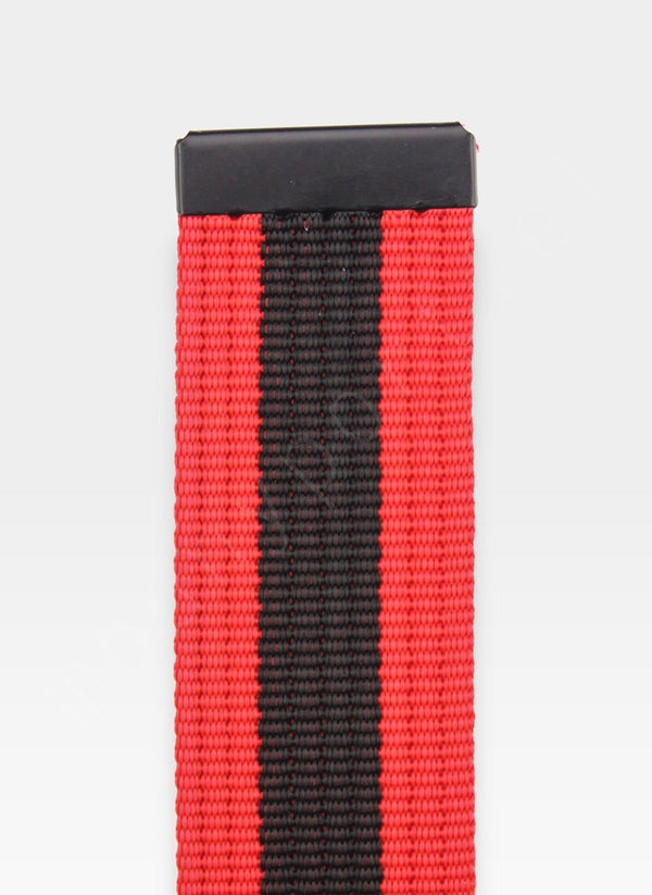 2 diržų komplektas STEVENS juodas + tamsiai raudonas, 135cm XL, universalus D209