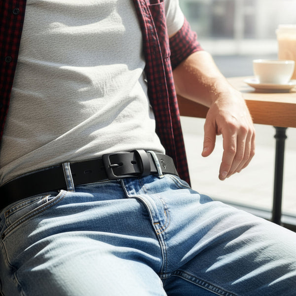 Vyriškas odinis diržas Stevens DI04 D38