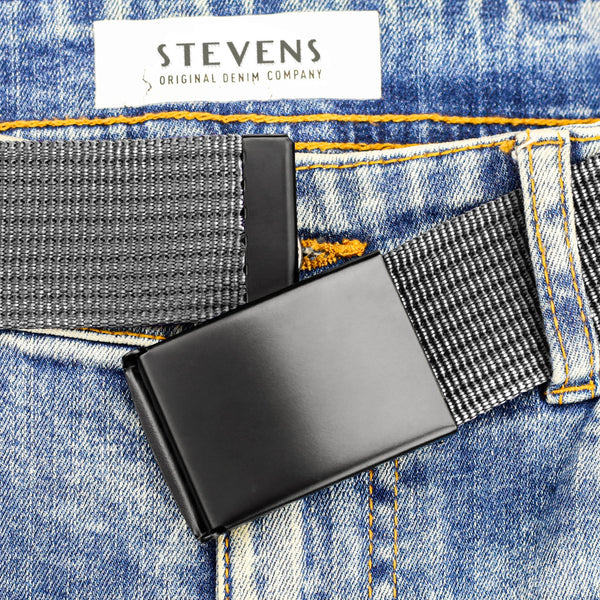 Vyriškas medžiaginis diržas Stevens P11B0, pilkas D57