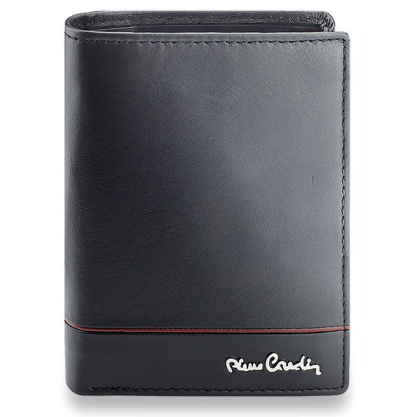 Vyriška odinė piniginė Pierre Cardin, juoda 623506