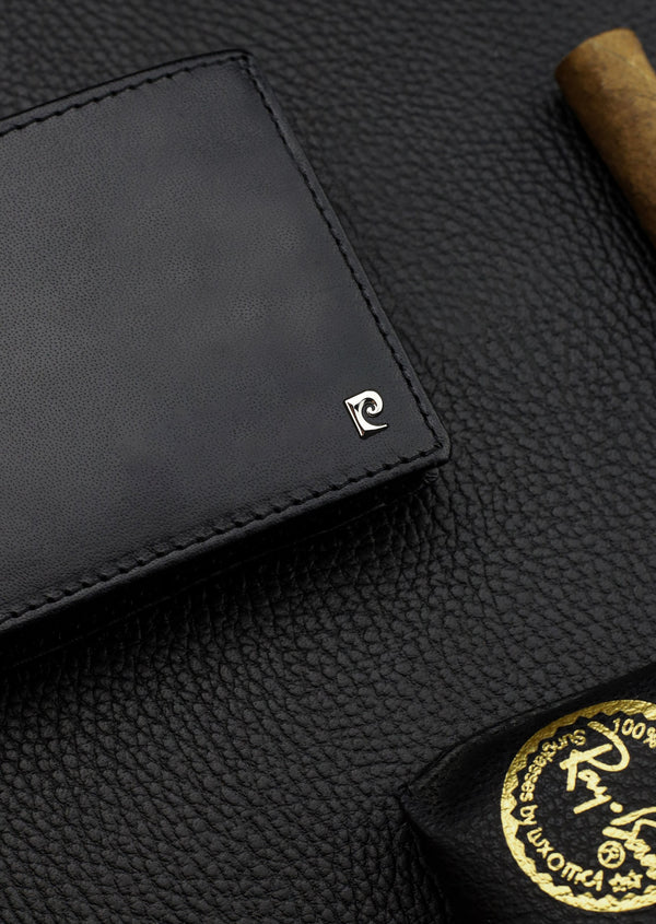 Vyriška piniginė Pierre Cardin, su RFID apsauga, juoda YS603