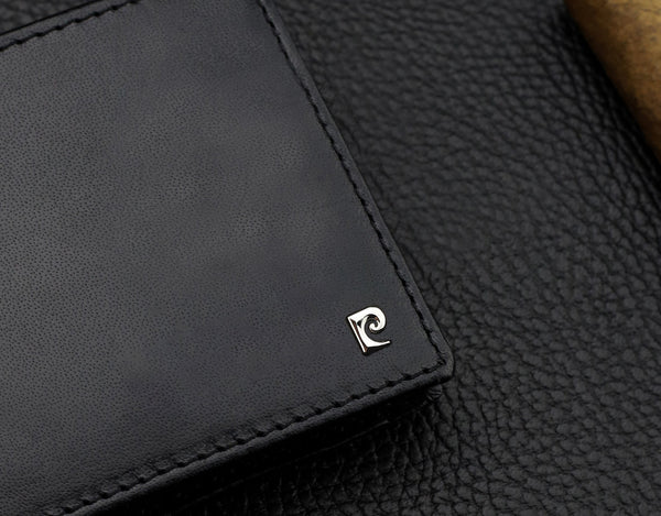 Vyriška piniginė Pierre Cardin, su RFID apsauga, juoda YS603