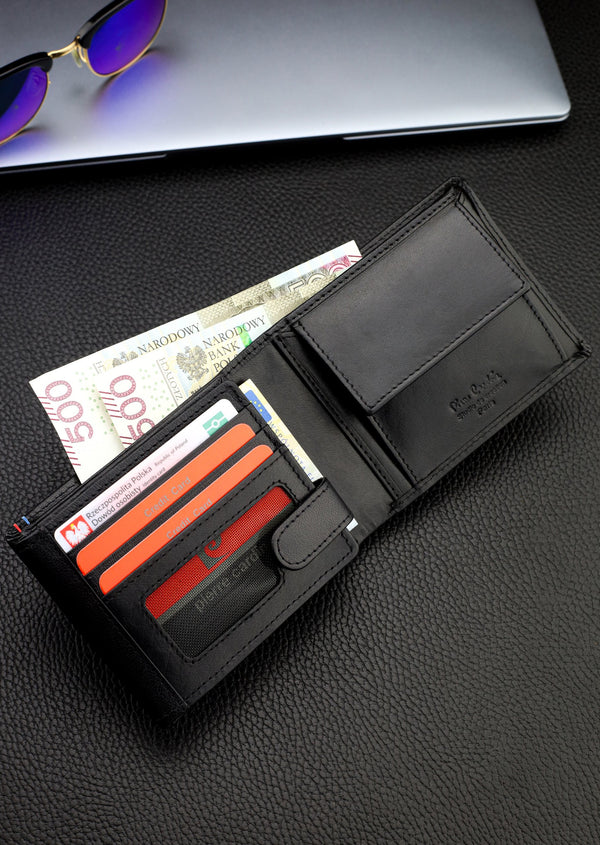 Vyriška piniginė Pierre Cardin, odinė, su RFID apsauga 423606