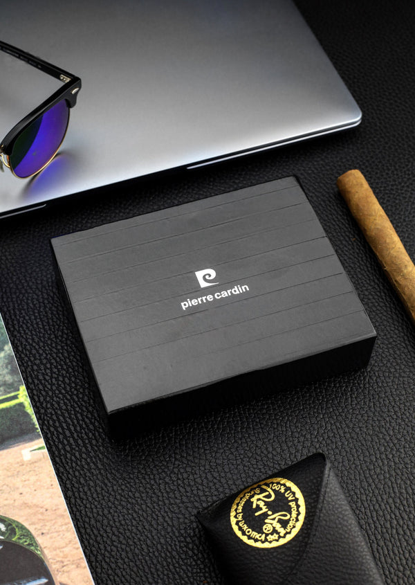 Vyriška piniginė Pierre Cardin, odinė, su RFID apsauga 423206