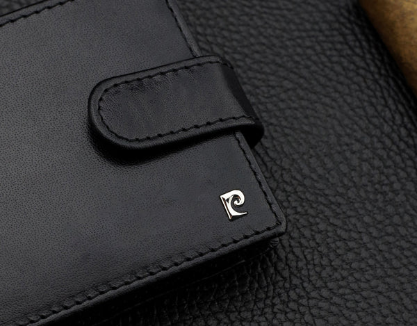 Vyriška piniginė Pierre Cardin, su RFID apsauga, juoda A323306