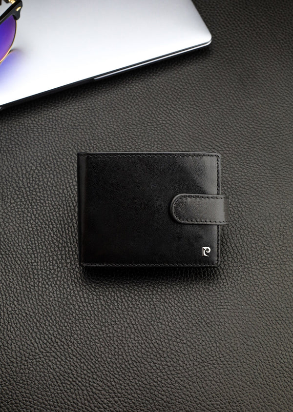 Vyriška piniginė Pierre Cardin, su RFID apsauga, juoda A323306