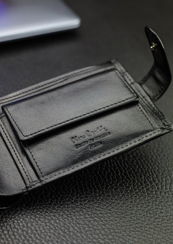 Vyriška piniginė Pierre Cardin, juoda, su RFID apsauga A6088306