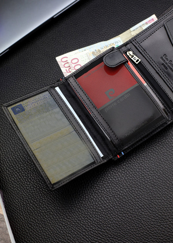 Vyriška piniginė Pierre Cardin, natūrali oda, RFID apsauga 623606