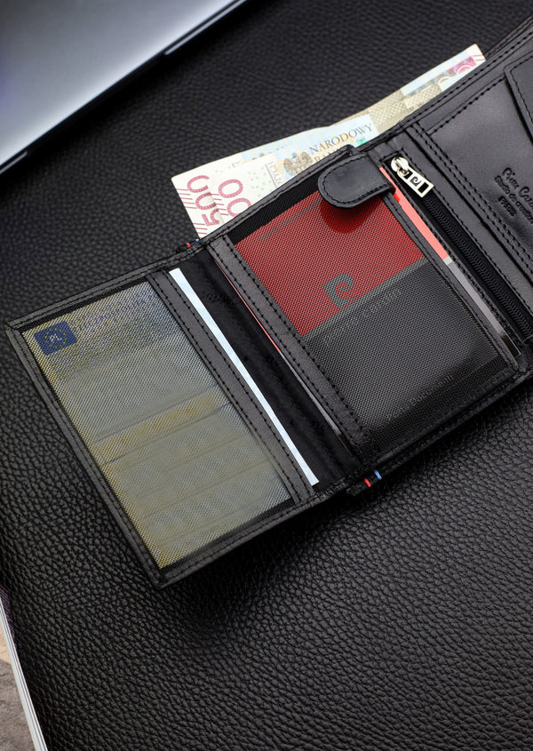 Vyriška piniginė Pierre Cardin, natūrali oda, RFID apsauga A623606