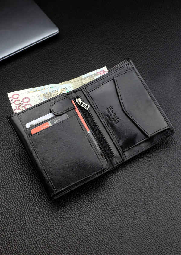 Vyriška piniginė Pierre Cardin, natūrali oda, RFID apsauga  YS603