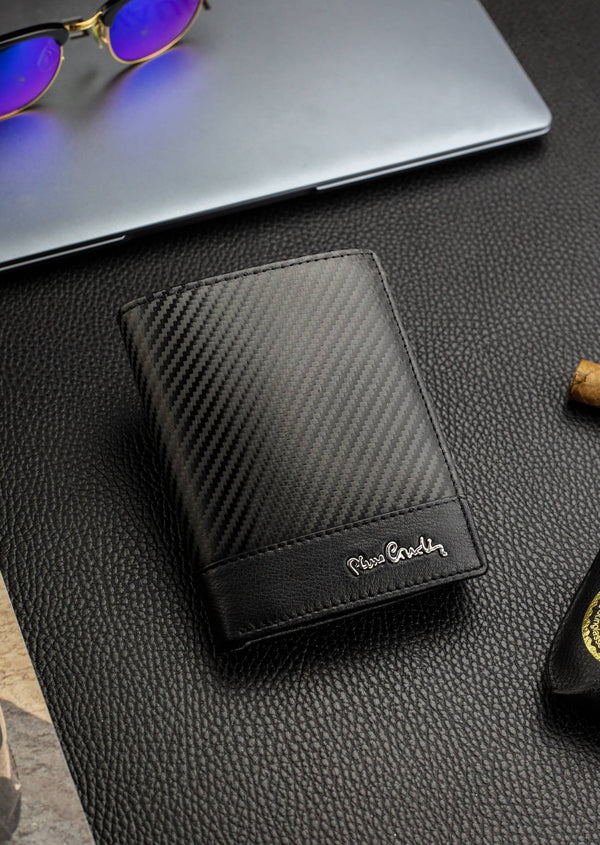 Vyriška odinė piniginė Pierre Cardin, juoda 623706