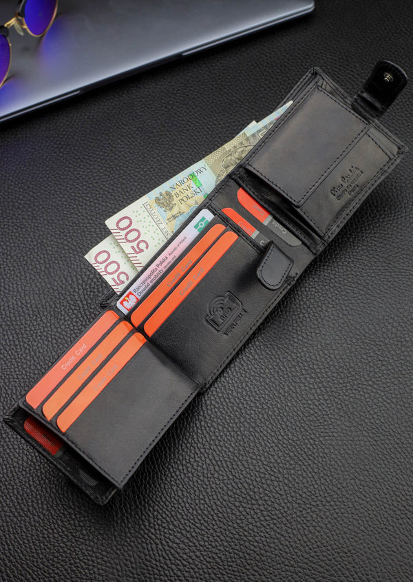 Vyriška odinė piniginė Pierre Cardin, su RFID apsauga A323506