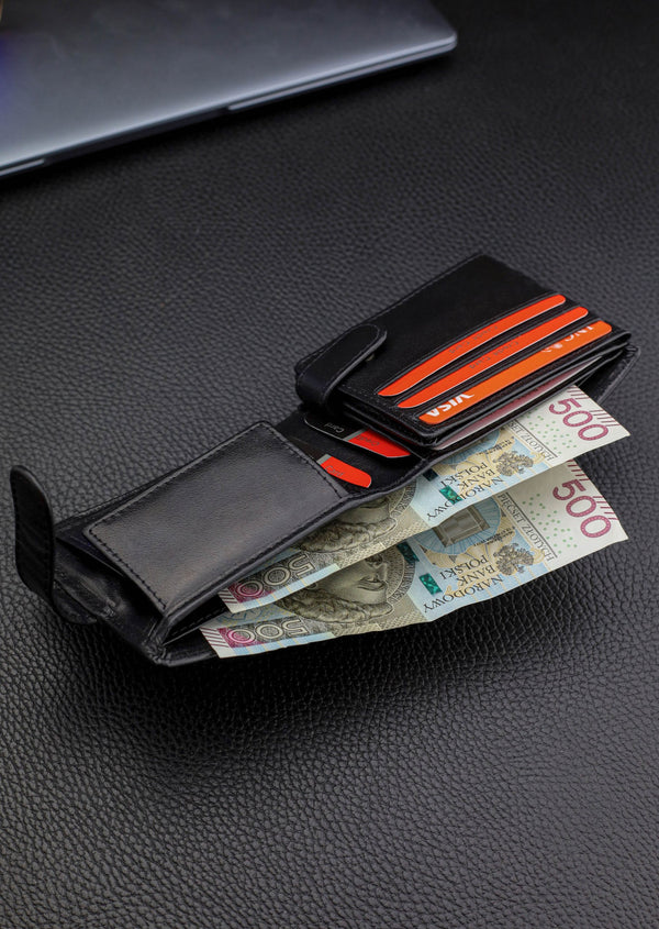 Vyriška odinė piniginė Pierre Cardin, su RFID apsauga A323506