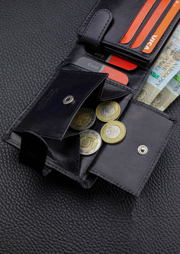 Vyriška odinė piniginė Pierre Cardin, su RFID apsauga A323506
