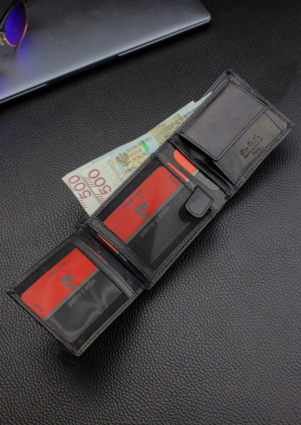 Vyriška odinė piniginė Pierre Cardin su RFID apsauga 323506