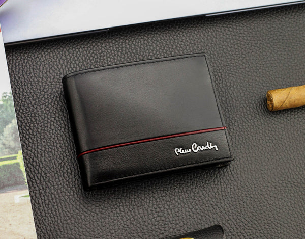 Vyriška odinė piniginė Pierre Cardin su RFID apsauga 323506