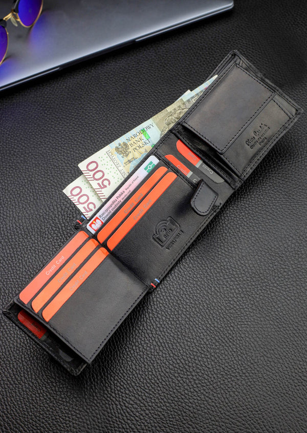 Vyriška odinė piniginė Pierre Cardin su RFID apsauga 323606