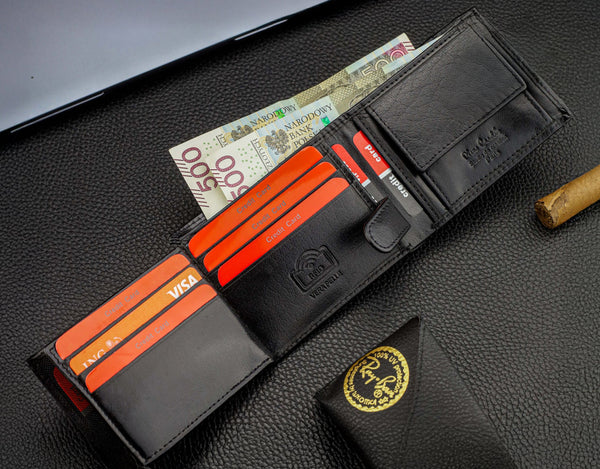 Vyriška odinė piniginė Pierre Cardin su RFID apsauga 323206