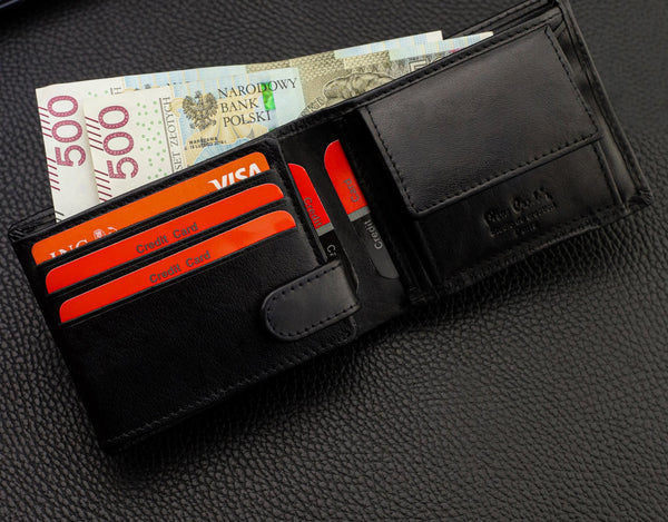 Vyriška odinė piniginė Pierre Cardin su RFID apsauga 323206