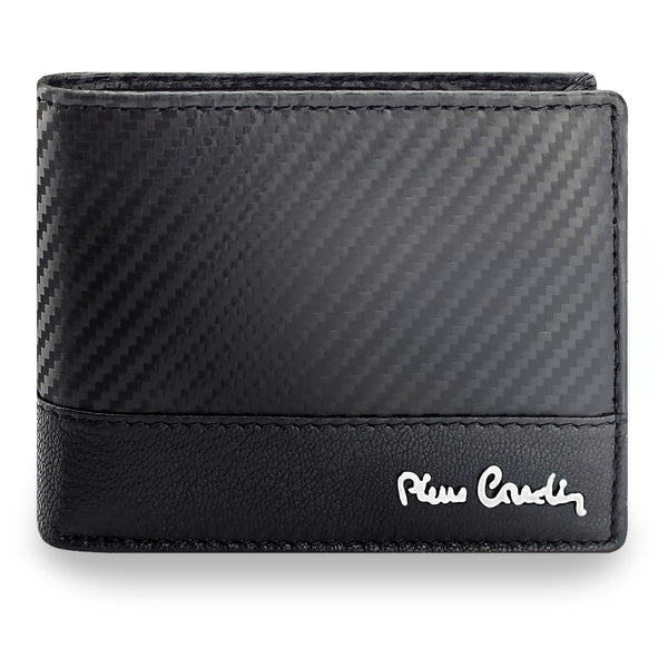 Vyriška odinė piniginė Pierre Cardin, juoda, RFID apsauga 323706