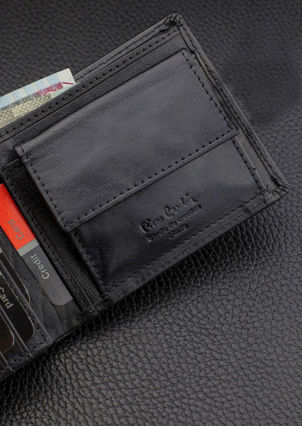 Vyriška odinė piniginė Pierre Cardin, juoda, RFID apsauga 5288706
