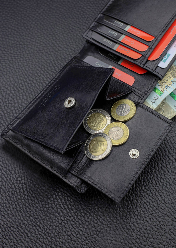 Vyriška odinė piniginė Pierre Cardin, juoda, RFID apsauga 5288706