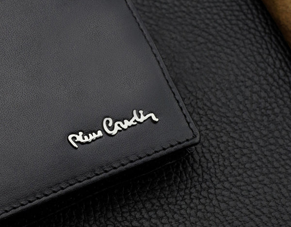 Vyriška piniginė Pierre Cardin, su RFID apsauga, juoda 5288206