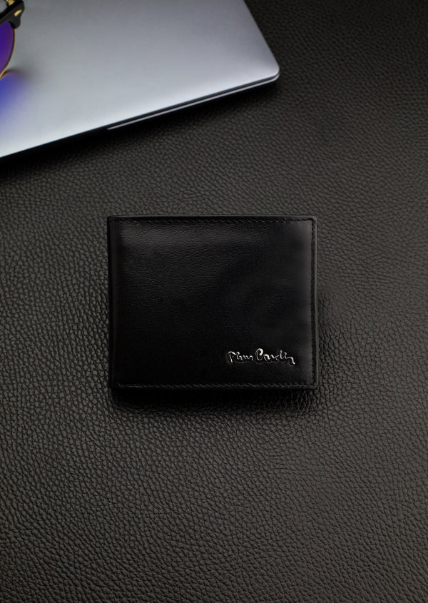 Vyriška piniginė Pierre Cardin, su RFID apsauga, juoda 5288206